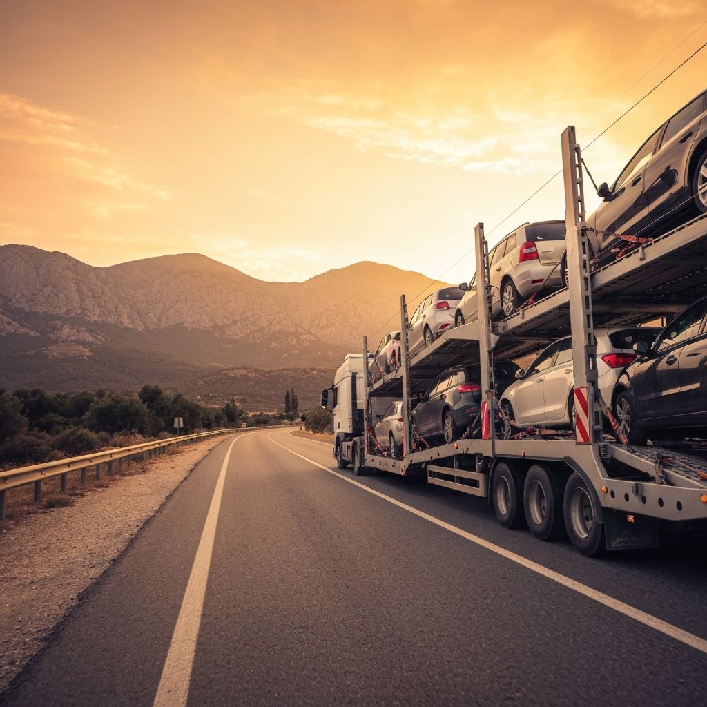 Dervişoğlu Lojistik araç taşıma operasyonu